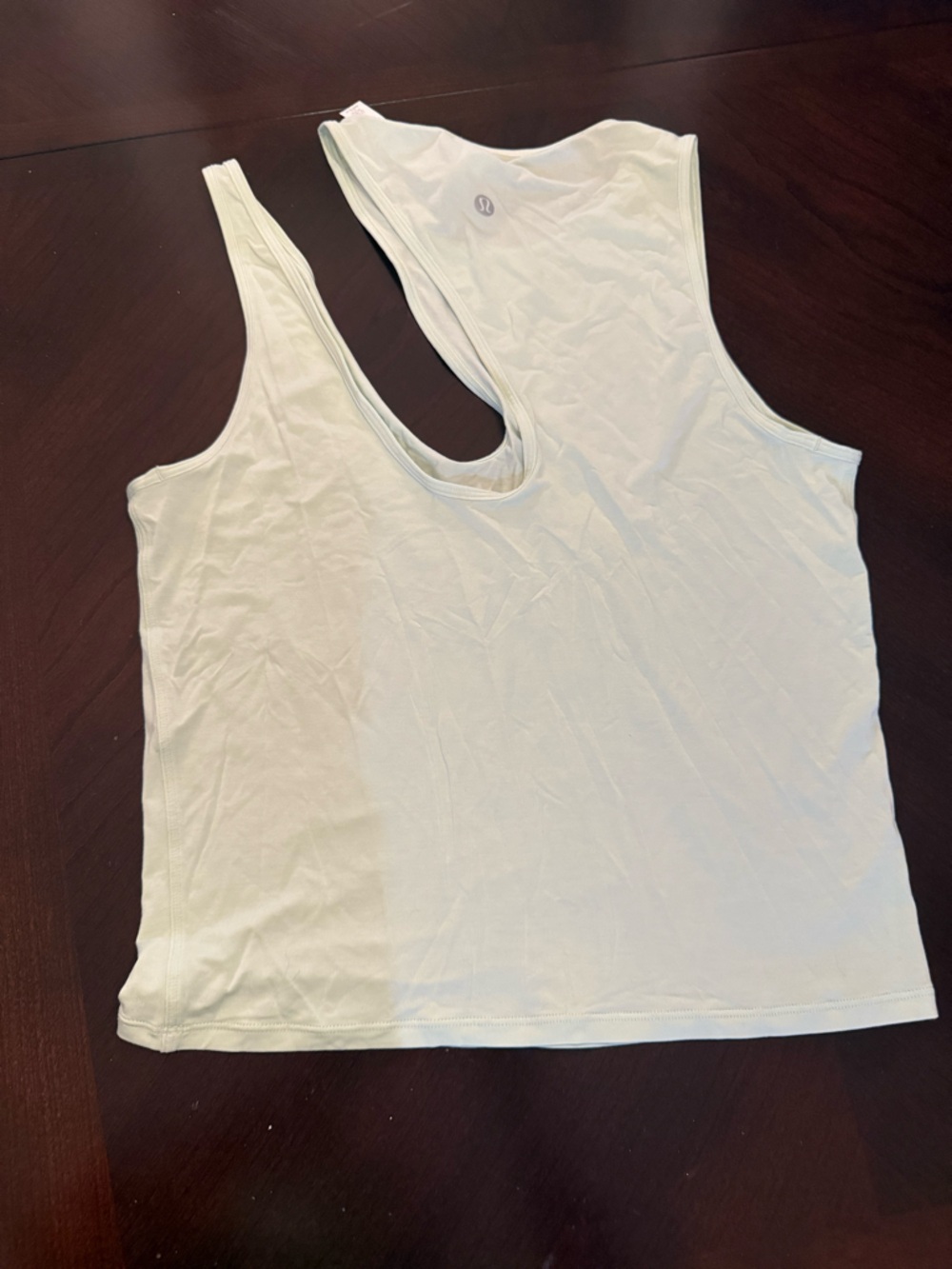 Lululemon White Racerback Tank Top